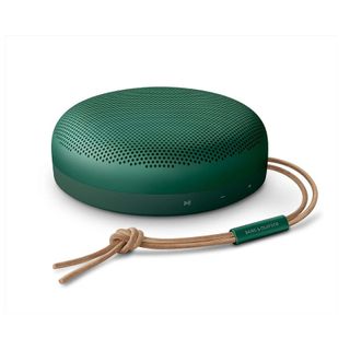 A green portable speaker