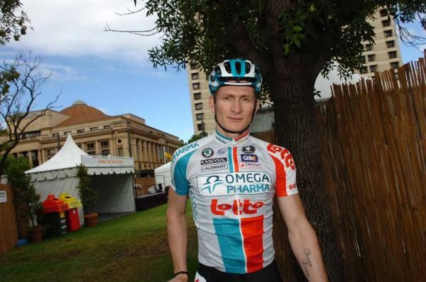 Andr&eacute; Greipel (Omega Pharma-Lotto) has a rich pedigree in the Santos Tour Down Under.