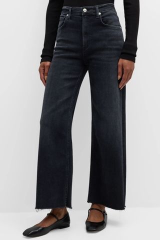 Lyra Wide-Leg Cropped Jeans