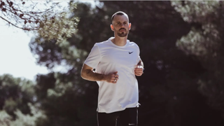 Recovering addict Sean Willers running