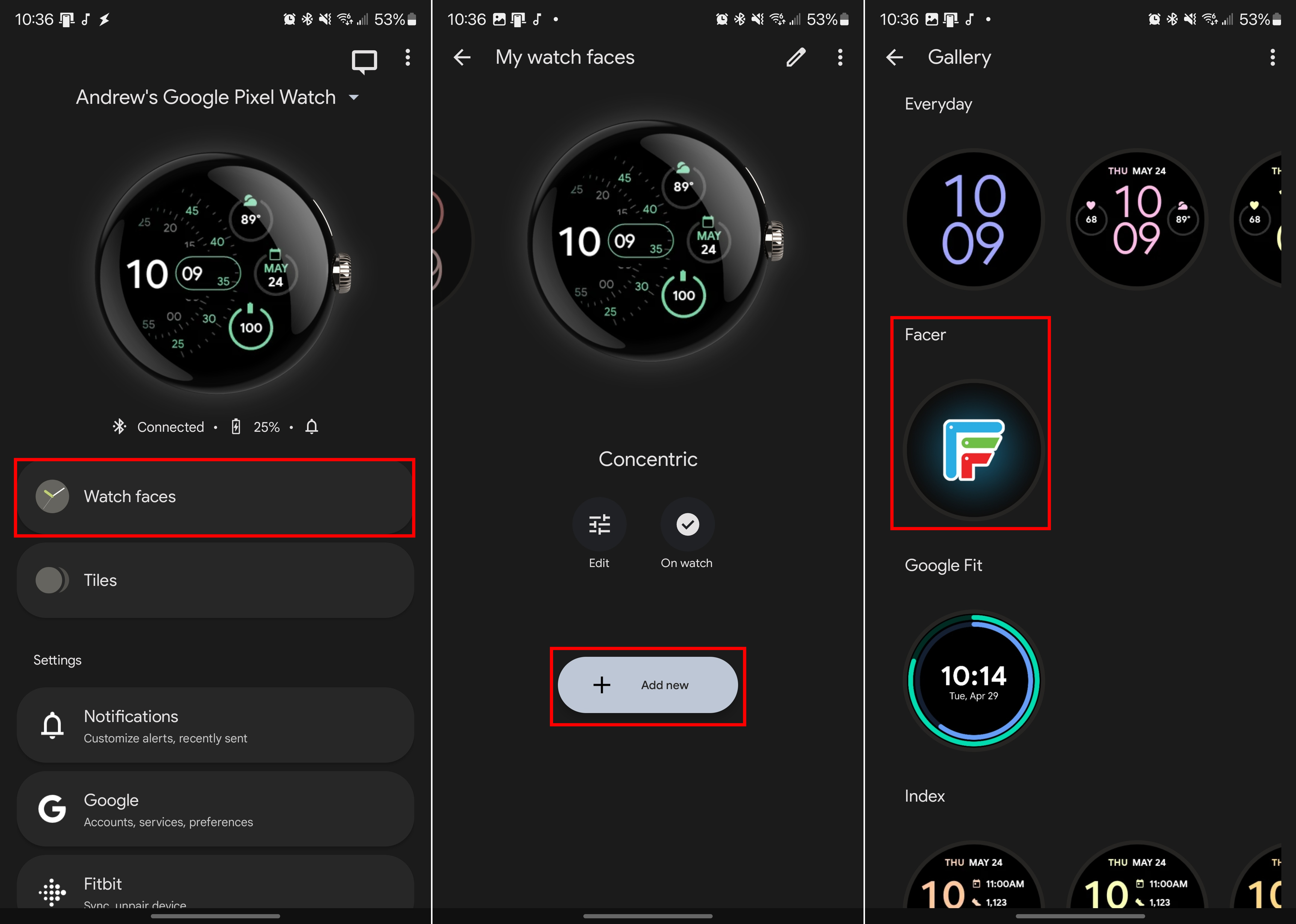 Set Facer as watch face on Pixel Watch