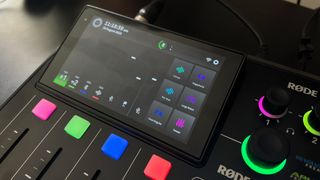 RODECaster Duo's touch display