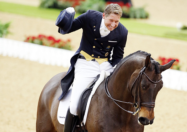 Top dressage riders strutting their stuff