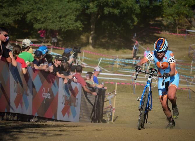 Erica Zaveta (Amy D Foundation) was running out of gas but knew she could get her best pro result ever today