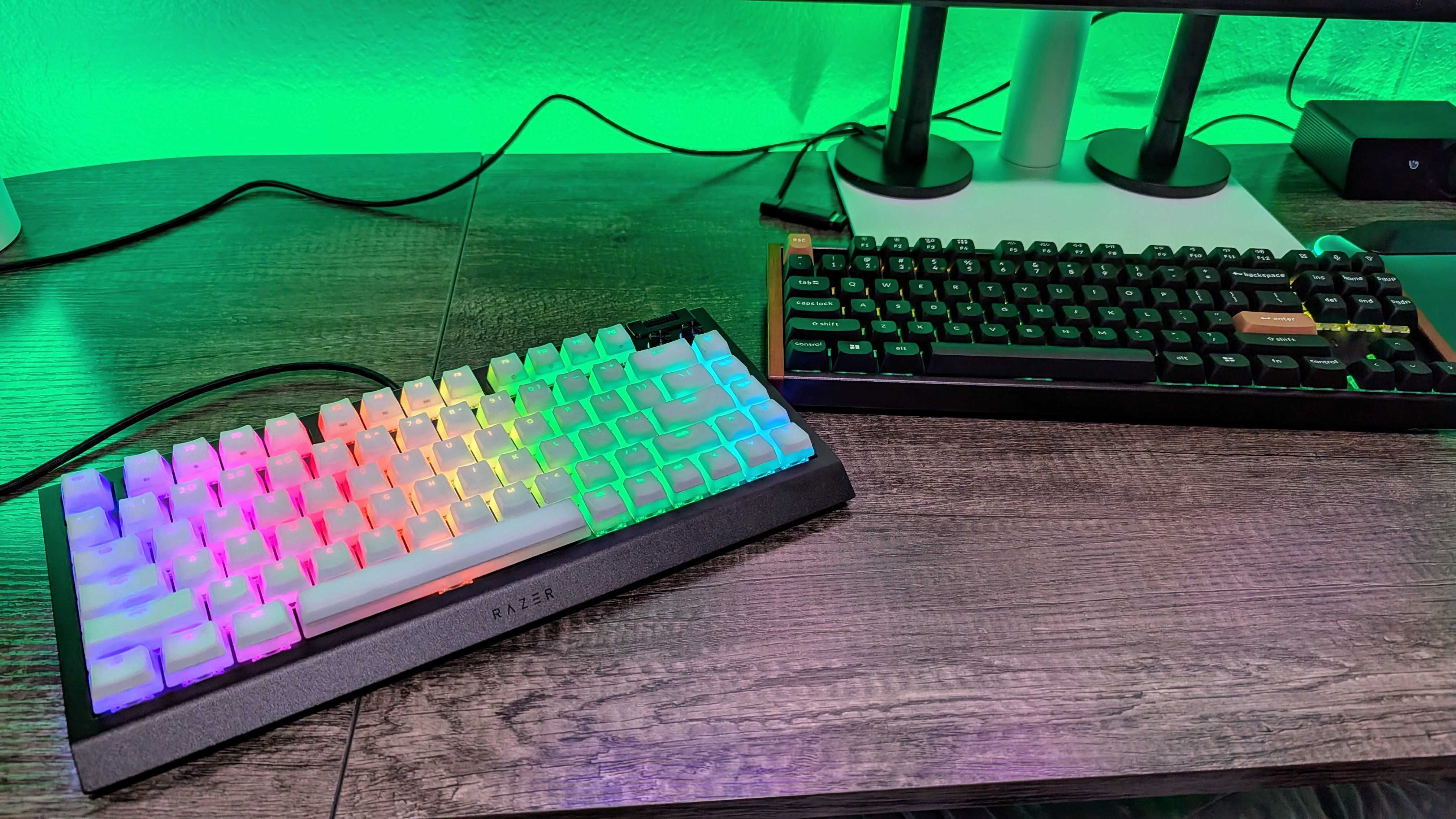 Image of the Razer BlackWidow V4 75% Barebones gaming keyboard.