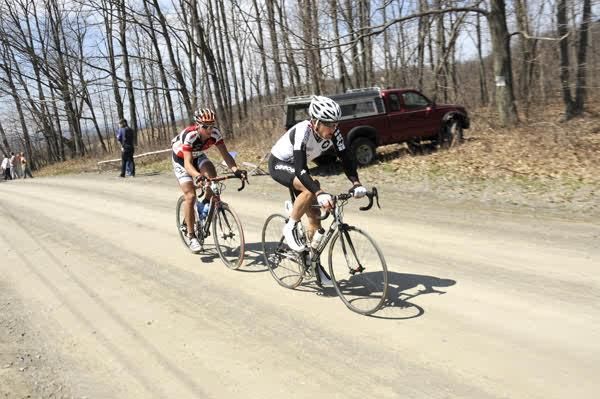 Scott Nydam en route to victory at the Tour of the Battenkill in 2009.
