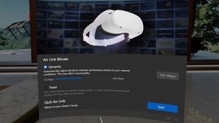Adjusting Air Link options on a Meta Quest 2