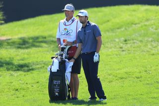 Riley and Bennett talk at the Arnold Palmer Invitational
