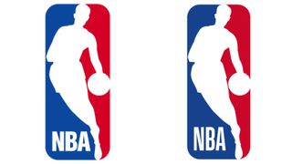 NBA logo side by side comparison