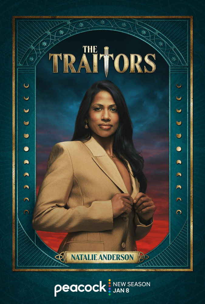 Natalie Anderson's portrait for 'The Traitors' season 4.