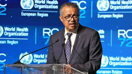 WHO Director-General Tedros Adhanom Ghebreyesus.