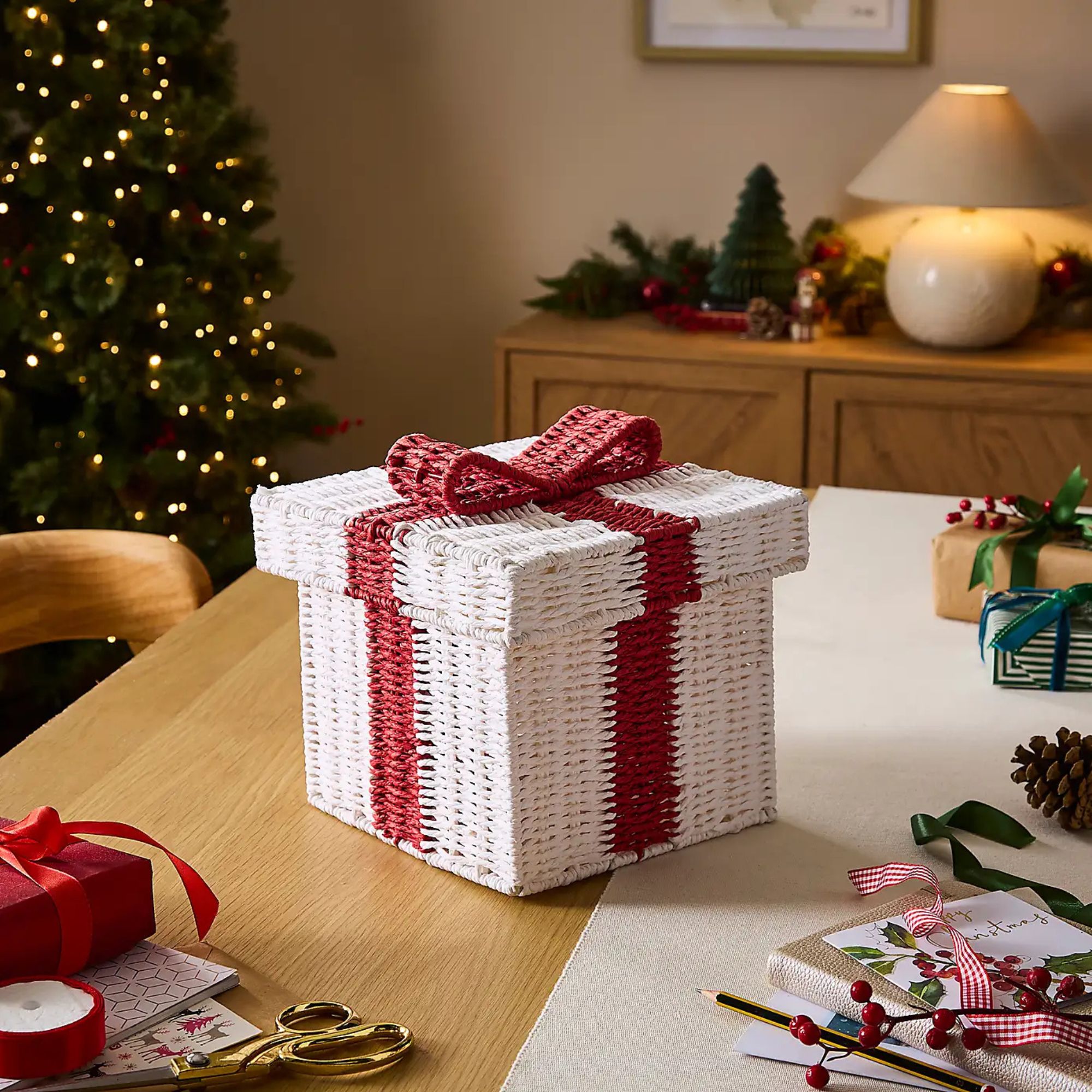 Dunelm, Christmas Present Paper Rope Basket