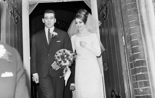Reggie Kray and Frances Shea on their wedding day