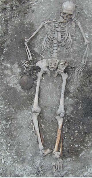 The skeleton belongs to a young female in her 20s, and can be dated to around 4,700 years ago.