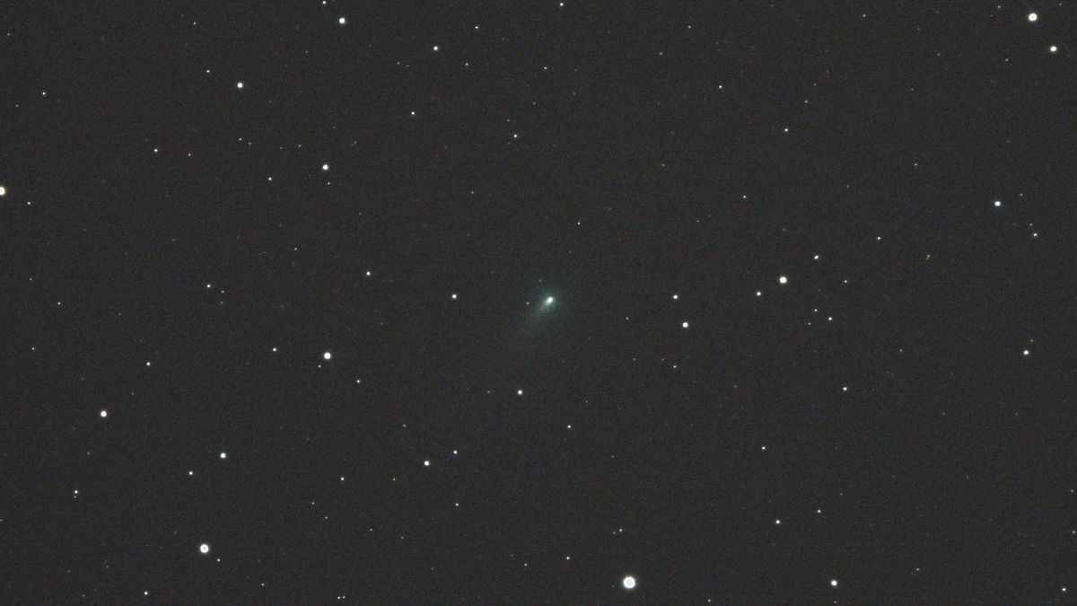 The bright Comet Leonard will pass a brilliant star cluster tonight and you can ..