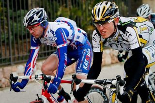Tejay Van Garderen (HTC - Columbia), right, in action at the Challenge Mallorca.