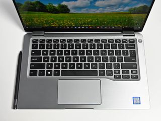 The Dell Latitude 7400 2-in-1 with a Dell Premium Active Pen