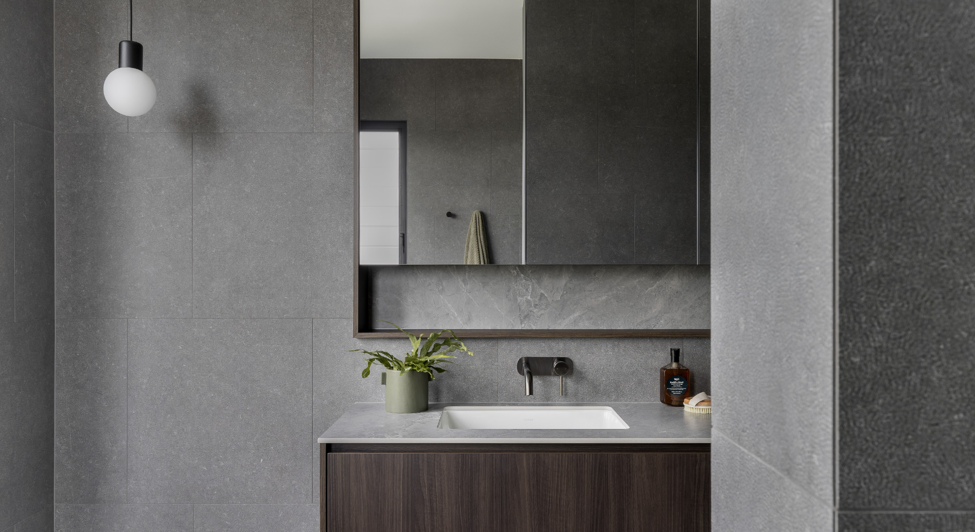 ABI Interiors brushed gunmetal taps