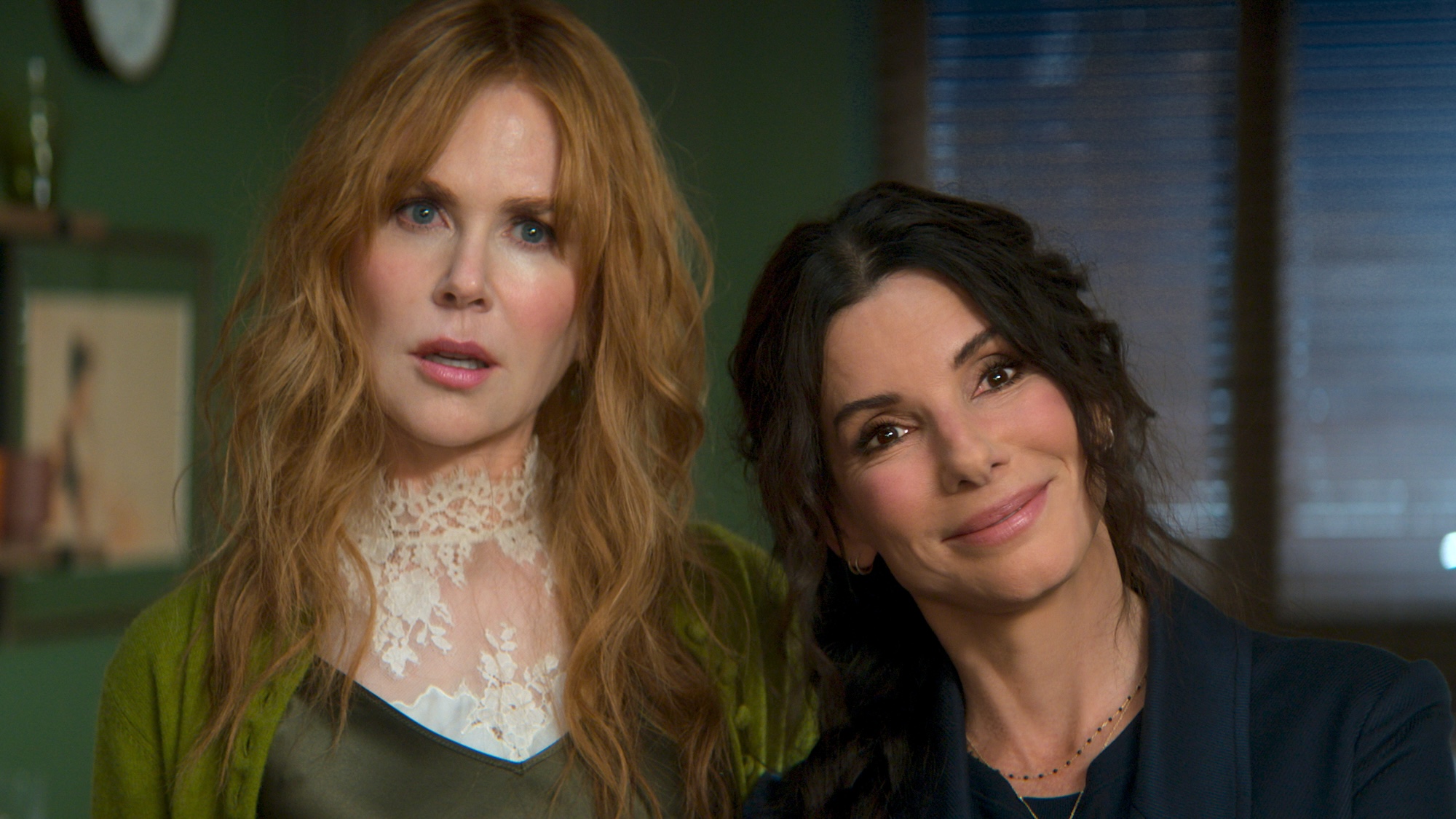 NICOLE KIDMAN as Gillian Owens and SANDRA BULLOCK as Sally Owens in &ldquo;Practical Magic 2,&rdquo; a Warner Bros. Pictures release.  