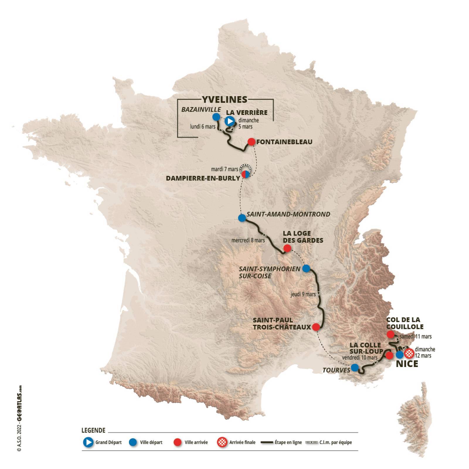 Paris-Nice 2023 route | Cyclingnews