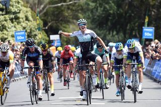 Dion Smith takes third place on stage one of the 2016 Jayco Herald Sun Tour