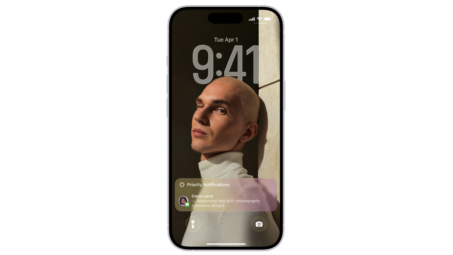 Summarized notifications on an iPhone