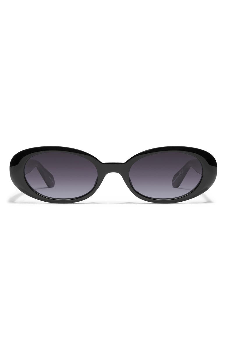 Felt Cute 52mm Gradient Small Oval Sunglasses