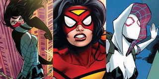 Cindy Moon, Jessica Drew and Spider-Gwen Spider-Woman