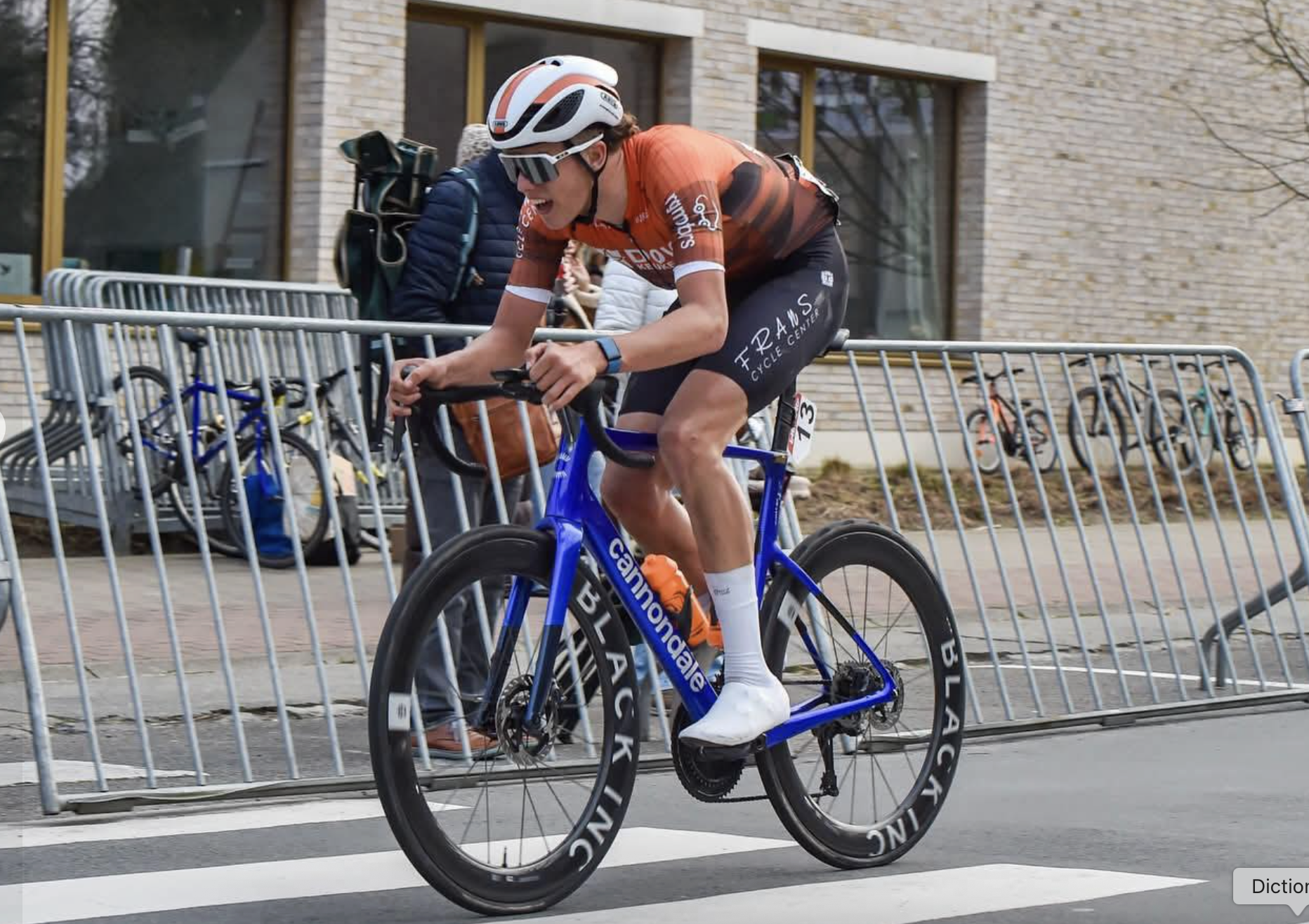 Milan Bral racing for Dovy Keukens-FCC Cycling Team in spring 2026