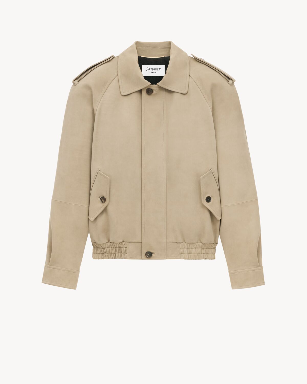 Women's Bomber Jacket in Nubuck in Grey