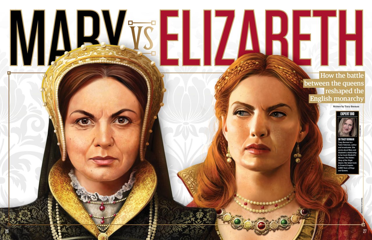 All About History 120, Mary Vs Elizabeth spread