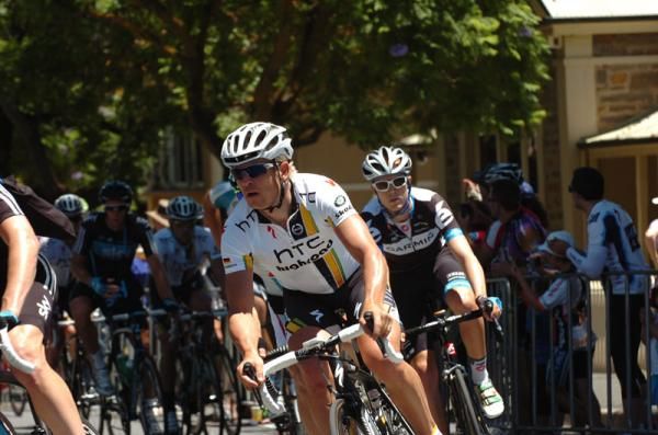 Bert Grabsch (HTC-Highroad) drives the pace