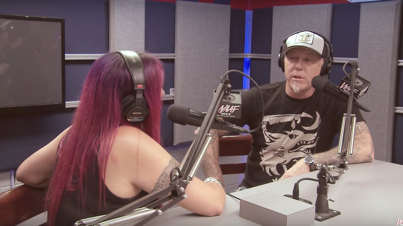 James Hetfield speaks with radio station WAAF