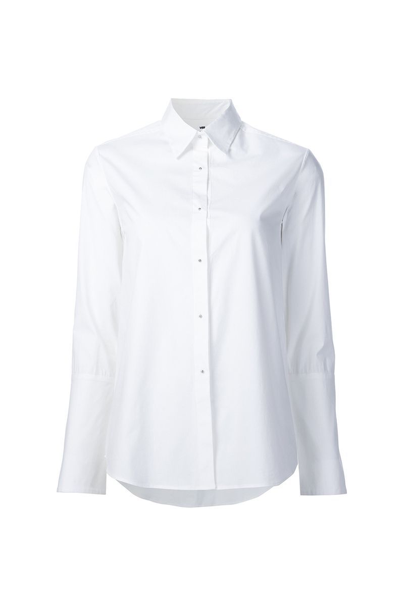 Clothing, White, Collar, Sleeve, Shirt, Blouse, Outerwear, Button, Neck, Top,
