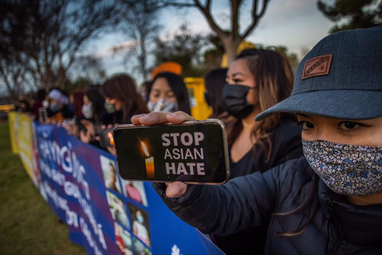 A candelight vigil in California