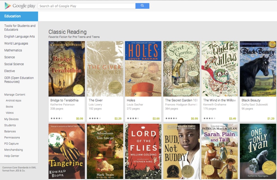 Google adds books, devices, and professional development to its Play offerings