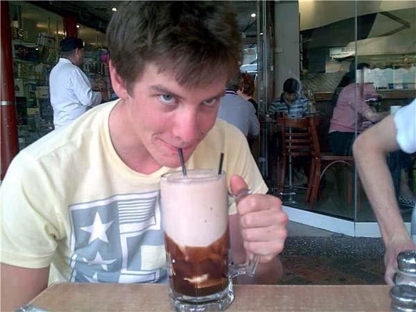 Paul Weymouth oozes confidence as he started his 'Mega-Shake Challenge'.