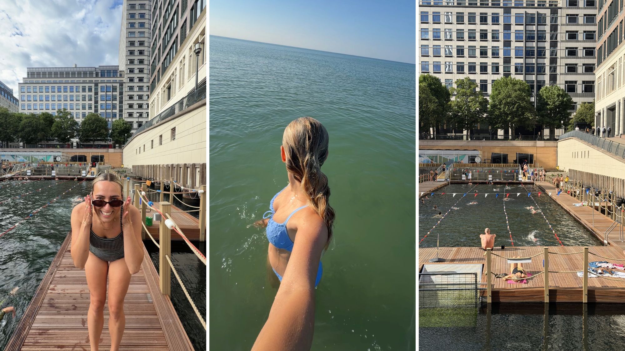 Health freelancer Georgia swimming every day for a month