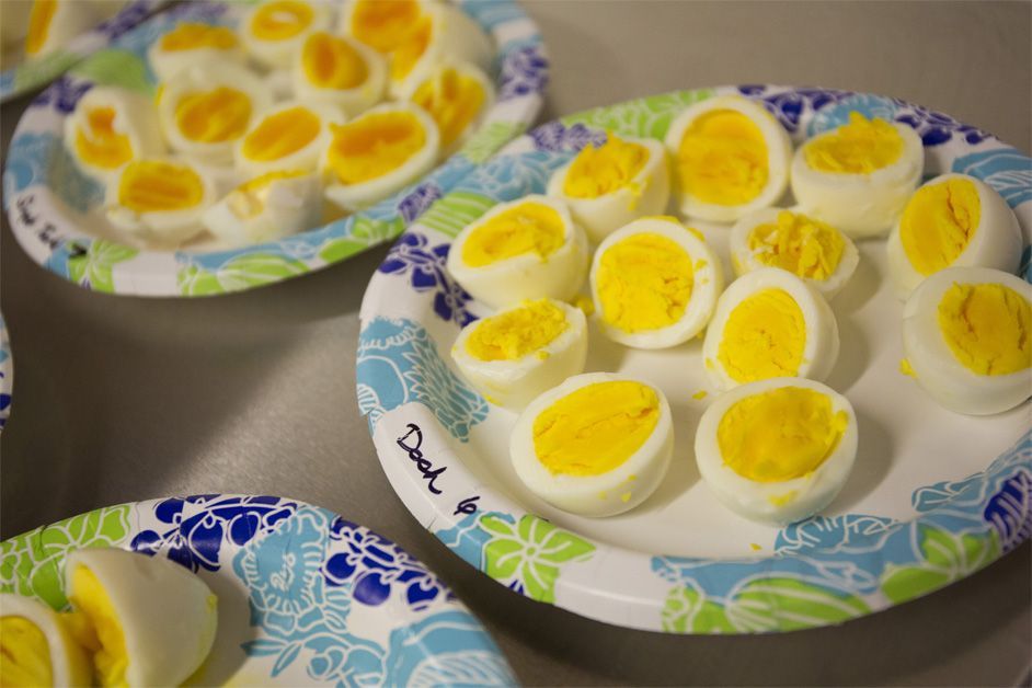 The Dash Rapid egg cooker made great hard-cooked eggs with yolks that were generally well-cooked and egg whites that were firm, but not rubbery.