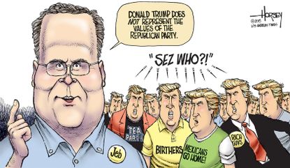Political cartoon U.S. Jeb Bush GOP