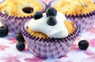 Gluten-free blueberry cupcakes