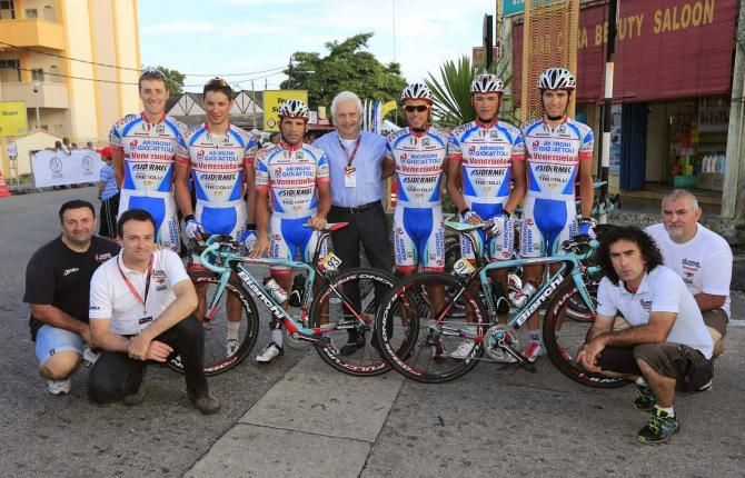 Gianni Savio and his Androni team always put on a show at the Tour de Langkawi.