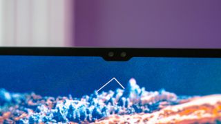 Close-up on Galaxy Tab S9 Ultra front cameras