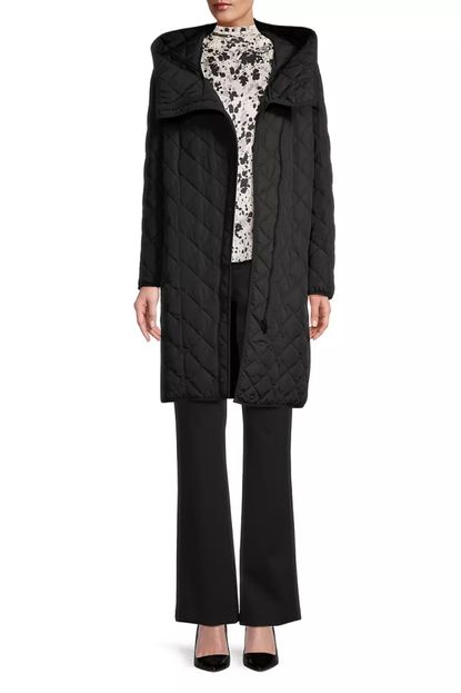 Donna Karan New York Long Sleeping Bag Coat