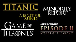 Trajan used in logos for Titanic, Minority Report, A Beautiful Mind, Game of Thrones and Stars Wars Episode II