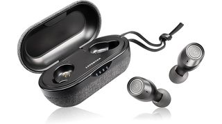 best headphones Lypertek PurePlay Z3 2.0 true wireless earbuds and charging case against a white background