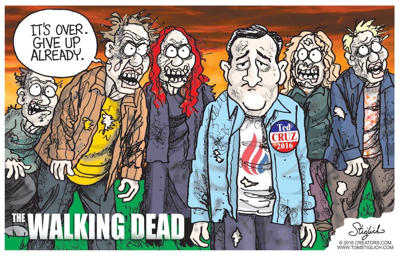 U.S. 2016 election Cruz Walking Dead