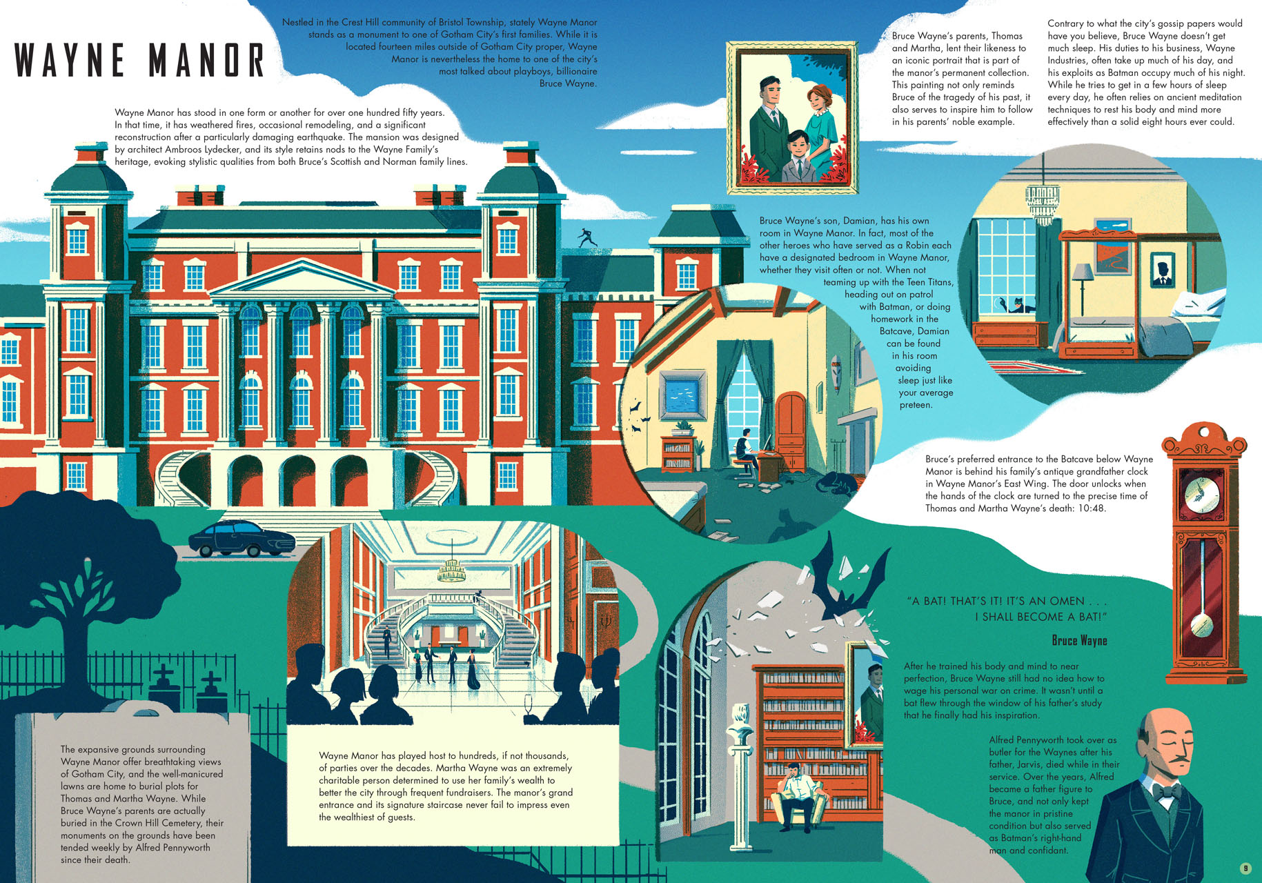 An illustrated guide to Batman's home town in Exploring Gotham City ...