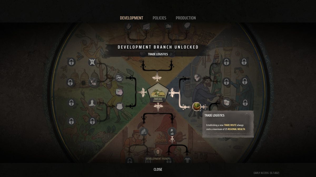 Manor Lords regional wealth - Trade Logistics