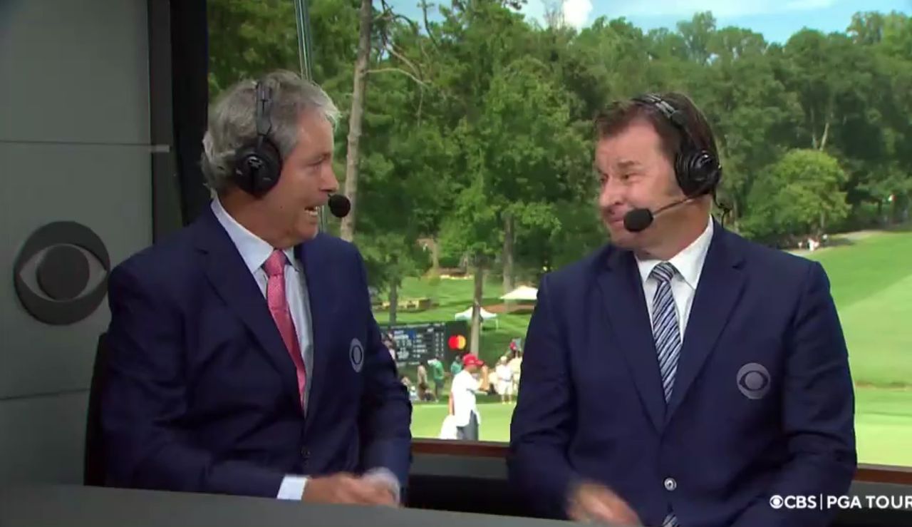 Baker Finch and Faldo emotionally chat